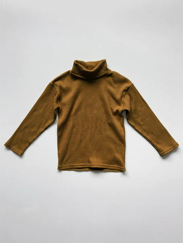 The Simple Folk Ribbed Turtleneck, Bronze